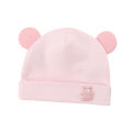 Soft Cotton Newborn Hat Cute Cartoon Bear Ear Baby Beanie Solid Color Infant Boy Girls Bonnet Cap Spring Summer. 