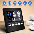 LCD Digital Hygrometer Thermometer Temperature Humidity Meter Room Indoor Clock. 