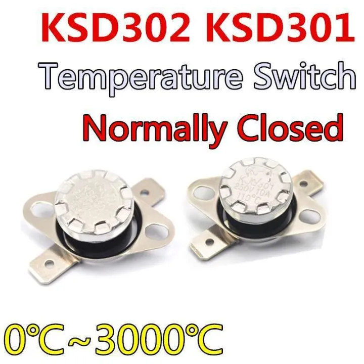 2 stücke Bimetall thermostat KSD302 KSD301 16A 250 V Temperatur Schalter Keramik 40 ~ 300C Grad Thermostat 45C 100C 160C 135C 110C 50C 502 2 stücke Bimetall thermostat KSD302 KSD301 16A 250 V Temperatur Schalter Keramik 40 ~ 300C Grad Thermostat 45C 100C 160C 135C 110C 50C 502