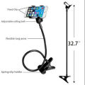 Flexible Arm Mobile Phone Holder Clamp Bed Desk Lazy Stand for Smart Phone. 