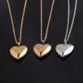 Heart Locket Pendants Necklaces For Women photo frame Valentine lovers Necklace. 