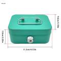 Cash Box with Lock Keepsake Metal Handle Money Box Portable Holder Storage Box Small Lockable Coin. 