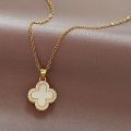 Clover Necklace Female Fashion Women's Collar Chain Korean Style Necklaces for Girls Gifts. 