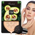 Air Cushion CC Cream Avocado CC Cream Foundation Long Lasting Matte Concealer Moisturizing BB Cream Makeup For Women Girls. 