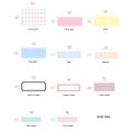 51PCS Creative Multicolor Label Sticker Set Paper 17 Shapes Paging Stickers Keywords Record Self-adhesive Sticky Sticker Office Supplies. 