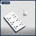 WiWU Wi-S006 2500W GaN 11in1 Power Strip 2PIN - White. 