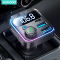 JOYROOM Bluetooth 5.3 Car FM Transmitter 48W PD QC3.0 Hands-Free Car Charger Adapter Bluetooth U Disk Dual Mics Bass HiFi Stereo. 