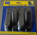 Set of 4 Hard Plastic Wedges Hard Door Stop Stoppers Home Organize. 