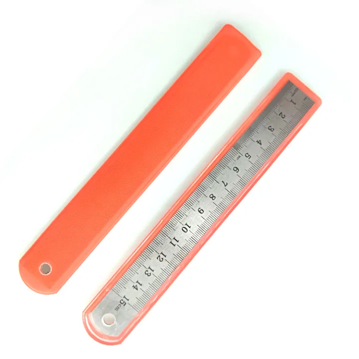 Stainless Steel 15cm Double Sided Ruler - Perfect Straight Edge for Easy Messurements
