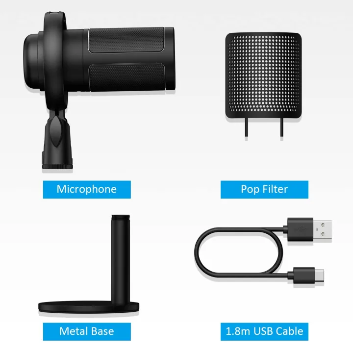 BOMGE%20PC%20Gaming%20Microphone,%20Condenser%20Microphone%20with%20Quick%20Mute,%20RGB%20Light,%20Pop%20Filter,%20Shock%20Mount,%20Gain%20Knob%20and%20Monitor%20Jack%20for%20Recording,%20Streaming,%20Podcasting,%20YouTube%20-%20Image%207