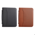 Zippered Portfolio Organizer, Leather Padfolio Binder, Professional Business Binder, Organizer for /Document (Black). 