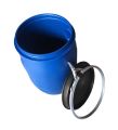 Empty HDPE plastic Blue Drum 50 Litres. 