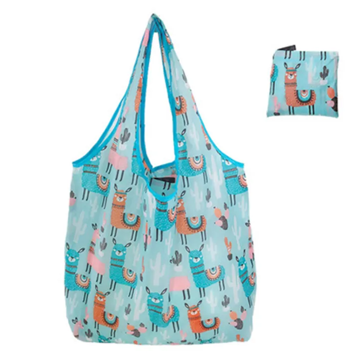 【ALLGOOD】 Reusable Shopping Bags Women Foldable Tote Bag Portable Cloth Eco Grocery Bag Folding Large Capacity Handbags