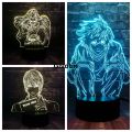 【802e9a44】Japan Comic Figure Death Notes 3D RGB LED Sensor Night Light 7 Color USB Mood Room Table Lava Holiday Friends Gift. 