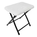 Folding Shower Seat Carbon Steel Plastic Anti Slip Multi Functional Bath Bench for Spa Center. 