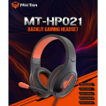 Stereo Gaming Headset with Mic Black Orange Lightweight Backlit HP021 / Gaming Headset / Headset / MT-HP021. 