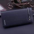 Men's PU Leather Long Purse Business Mens Wallet. 