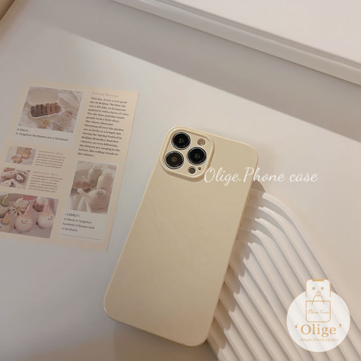 Olige%20Case%20For%20iPhone%2013%2012%2011%20Pro%20Max%20Korean%20Fashion%20Cream%20Shell%20Macaron%20Candy%20Colorful%20Straight%20Edge%20Lens%20Protector%20Soft%20Silicone%20Phone%20Case%20Back%20Cover%20-%20Image%209