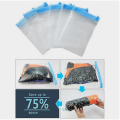 1/4 Pcs 4 Size Hand Roll Transparent Foldable Compressed Compression Vacuum Bag Home Clothes Plastic Storage Bag Space Saving Seal Bags. 
