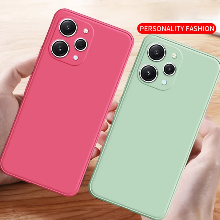 NORVIK%20for%20Xiaomi%20Redmi%2012%204G%20Phone%20Case%20Lens%20Protection%20Casing%20Solid%20Straight%20Edge%20Liquid%20Silicone%20Soft%20TPU%20Back%20Cover%20with%20Lanyard%20N26-D2%20-%20Image%202
