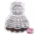 Big size lovely girl dress skirt shape anodising aluminum mousse cake mould cakes bread decoration birthday party decor bakeware. 