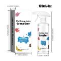Stain Remover Spray Portable Stain Treater For Laundry 120ml Fabric Oil Remover Travel Size Clothing Stain Remover For Clothes. 