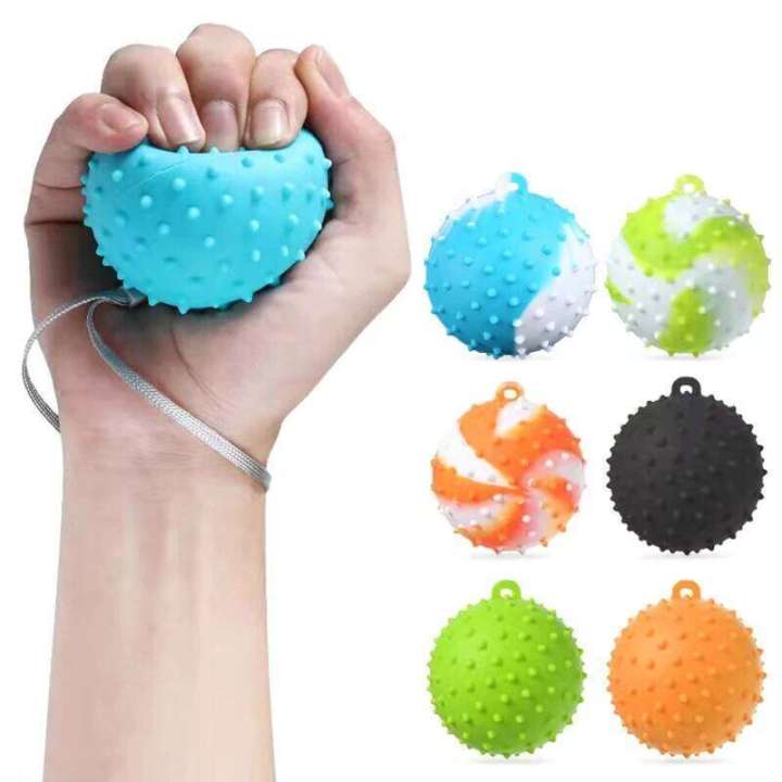 Hand Grip Spiky Massage Ball Trigger Point Trainer Finger Carpal ...