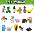 Compatible with Lego  Minecraft  Doll Toy Assembled Toy Building Blocks Steve Evil Soul Iron Puppet End Shadow Dragon Toy Boys and Girls Holiday Gift Children. 
