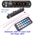 5V Bluetooth USB MP3 Music Player  AUX TF Card  FM Radio USB Kit Decoder Board. 