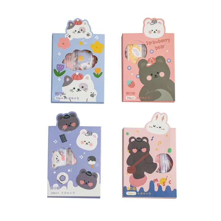 20pcs/box%20Kawaii%20Cartoon%20Cute%20Baby%20Bandages%20Band%20Aid%20for%20Children%20Kids%20Girls%20Women%20Skin%20Wound%20Plaster%20First%20Aid%20Patch%20EDC%20-%20Image%203