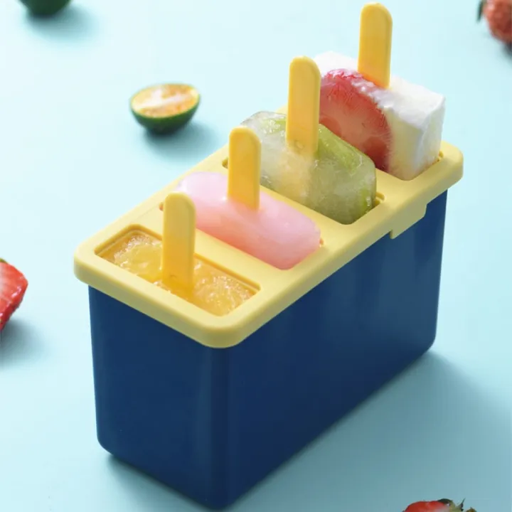 Houseeker%204%20Grids%20Ice%20Cream%20Mold%20Food%20Grade%20Plastic%20Popsicle%20Moulds%20Summer%20Home%20Diy%20Fruit%20Ice%20Cream%20Maker%20Tray%20Mould%20-%20Image%206