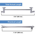 Adjustable Shower Arm Extension By, with Chrome Finish 11 Inch. 