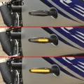 【1 Pair Purple】 Motorcycle Signals LED Lights Flowing Flashers For YAMAHA YZF R1 2005 2006 2007 2008 2009 2010 2011 2012. 