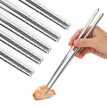 1/ 3/ 5 Pairs Stainless Steel Chopsticks Set Chinese Metal Non-slip Steel Chopstick Kit Reusable Food Sushi Sticks Kitchen Tools. 