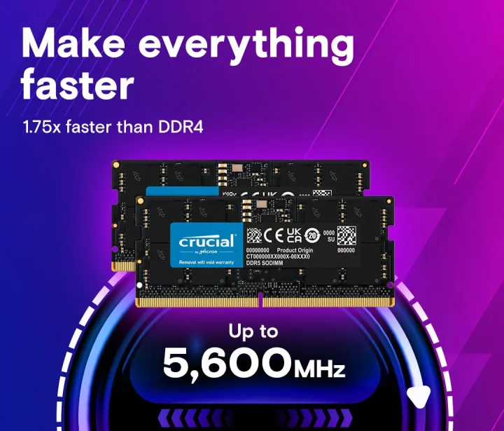 CRUCIAL%20DDR5%2016GB%205600Mhz%20SODIMM%20LAPTOP%20RAM%20BRAND%20NEW%20(3Y)%20-%20Image%202