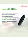 Marumi NEUTRAL DENSITY-ND 52mm (ND64) Filter for Camera lens, Multi-Coated with 8X filter factor & 6 stops. 