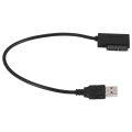 USB Adapter PC 6P+7P CD DVD Rom to USB 2.0 Converter Slimline 13 Pin Drive Cable for PC Laptop Notebook. 