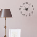 DIY Wall Clock New Modern Design Silent Acrylic English Numbers Wall Clocks for Home Living Room Wall Watch Stickers Decoration. 