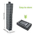 Hanging Bag 10 Layer Shoe Storage Drawer Box Shelves Rack Organizer Clothes Wardrobe Closet Door Wall Clear Sundry Hanger Pouch. 