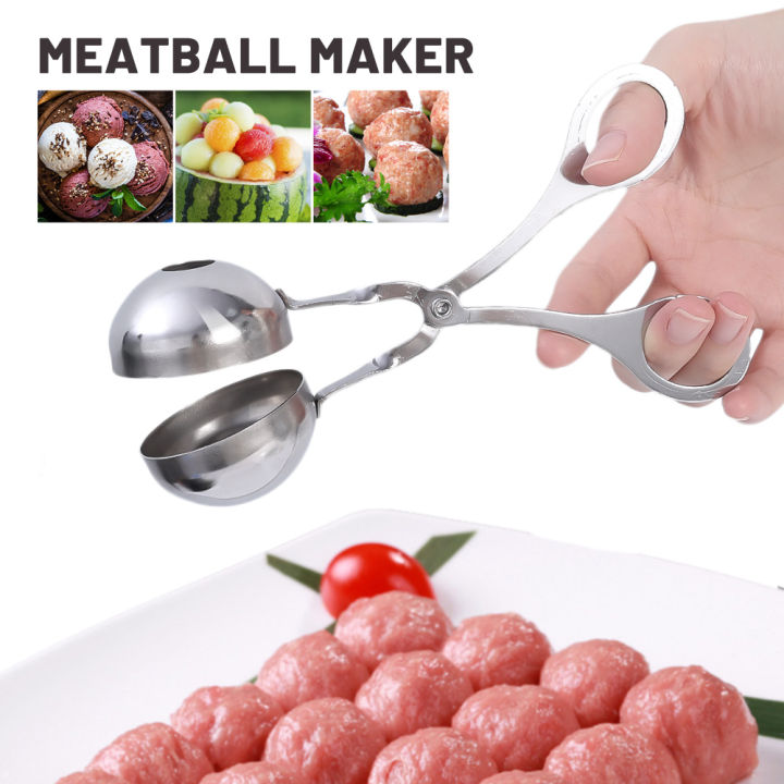 Stainless Steel Meatball Clips Meatballs Maker Tool Non Stick Stuffed Fish Ball Rice Ball Making Mold Kitchen Gadgets 1Pcs