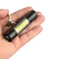 XPE COB LED Flashlight with Adjustable Focus - Compact Camping Torch with Pen Clip for Convenient Use, Ideal for Outdoor Activities and Emergency Situations. 