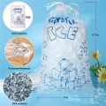 100 Count Ice Bags for Ice Machine, Heavy-Duty Reusable Ice Cube Bags, Ice Bags Freezer Keeper. 