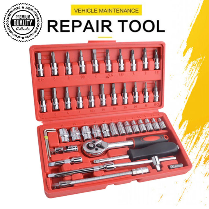46%20PCS%20Socket%20Wrench%20Ratchets%20Mechanics%20Tool%20Set%20Auto%20Screwdriver%20Extension%20Adapter%20Car%20Universal%20Repairing%20Kits%20-%20Image%202