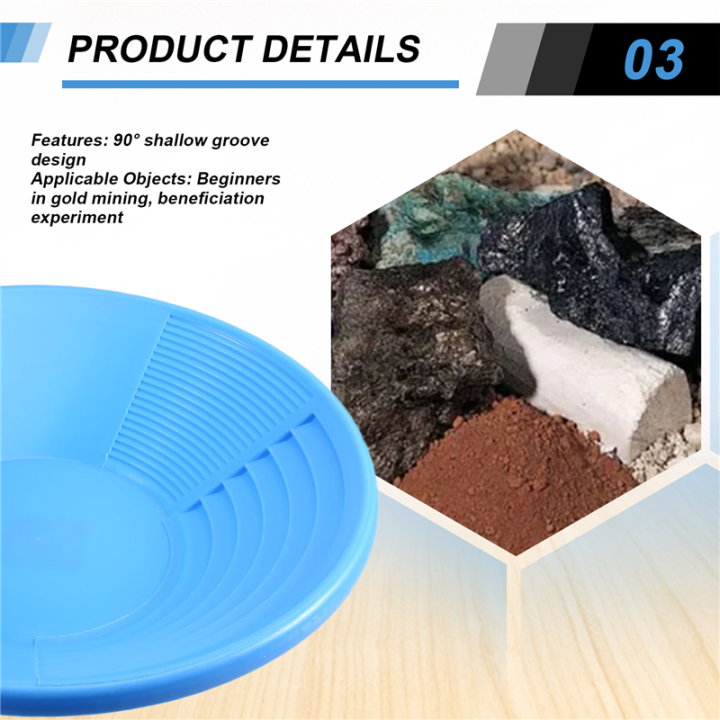 Explorer'S%20Gold%20Panning%20Equipment:%205PCS%20380mm%20ABS%20Gold%20Pan,%20Sifting%20Classifier,%20and%20Sieve%20Tray%20Kit%20-%20Image%202