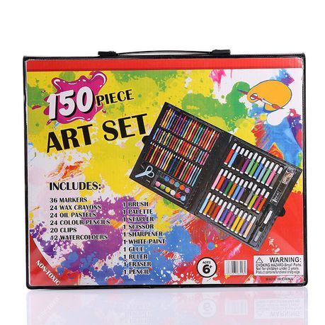 150Pcs/Set%20Kids%20Art%20Drawing%20Painting%20Tool%20Marker%20Pens%20Wax%20Crayon%20Oil%20Pastel%20Gift%20Drawing%20Set,%20150%20Pieces%20Art%20Set%20for%20Painting%20Including%20Oil%20Pastels,%20Watercolor,%20Acrylic%20Paint,%20Coloured%20Pencils,%20for%20Kids,%20Beginners,%20Artist%20-%20Image%208