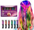 Mini Hair Chalk Comb Highlight Stripe Color Temporary 6/1pcs Color Hair Dye Marker Washable Disposable Hair Color Dye for Women. 