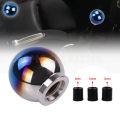 Titanium car gear shift knob burnt Blue manual automatic shift knob ball gear head short shifter 46mm racing car accessories. 