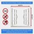 Mosquito Net for Window, 3 PCS Fly Window Screen Mesh Insect Netting Mosquito Protector and 3 Rolls Self-Adhesive Tapes. 