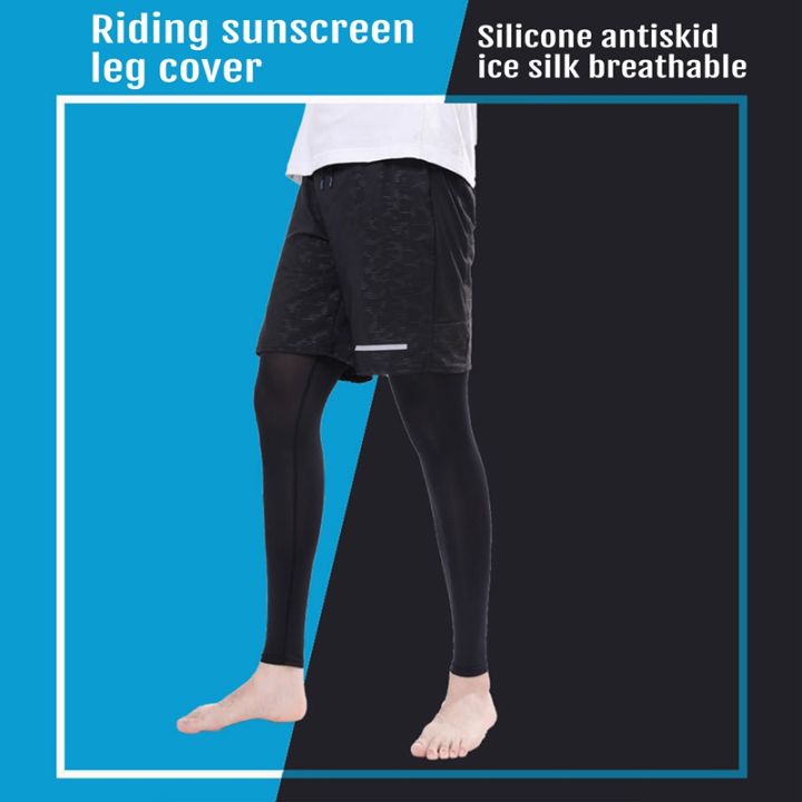 Summer%20Anti-uv%20Sun%20Protection%20Cycling%20Leg%20Sleeves%20Silk%20Ice%20Breathable%20Cover%20Bike%20Racing%20MTB%20Leg%20Sleeve%20For%20Man%20Woman%20-%20Image%204