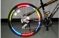Bicycle reflector Fluorescent Bike Bicycle Sticker Cycling Wheel Rim Reflective Stickers. 